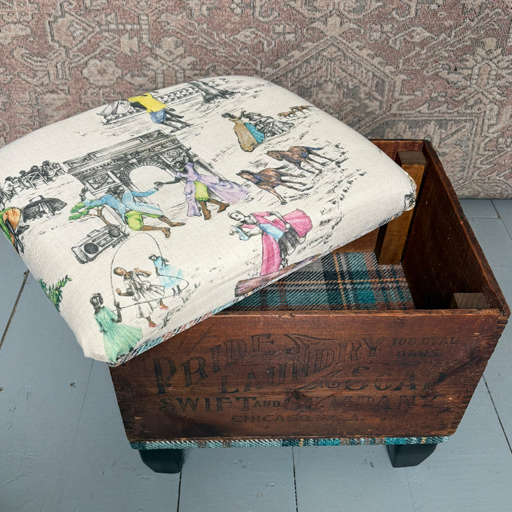 PRIDE LAUNDRY SOAP STORAGE OTTOMAN