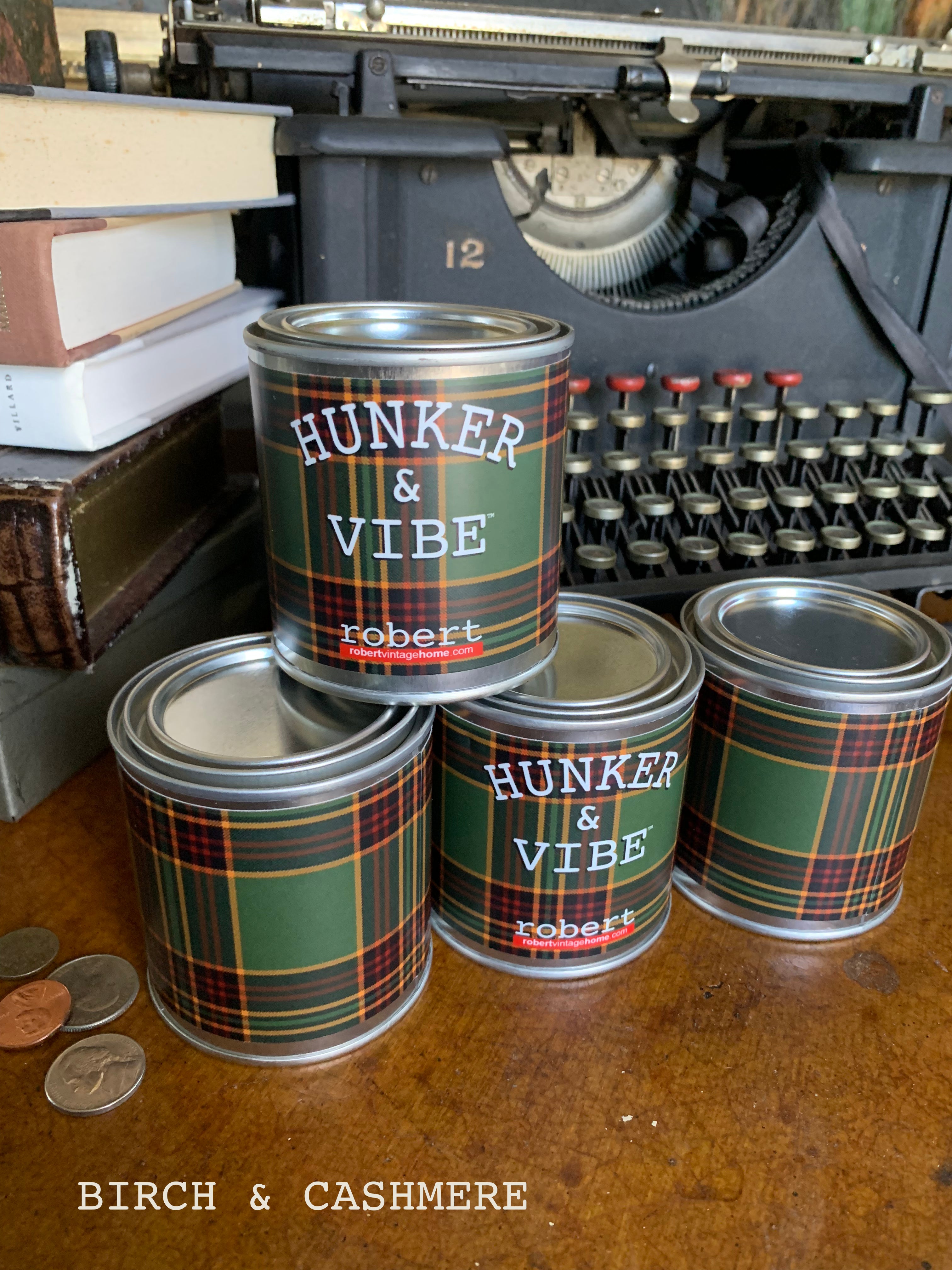 Hunker & Vibe Paint Can Candles