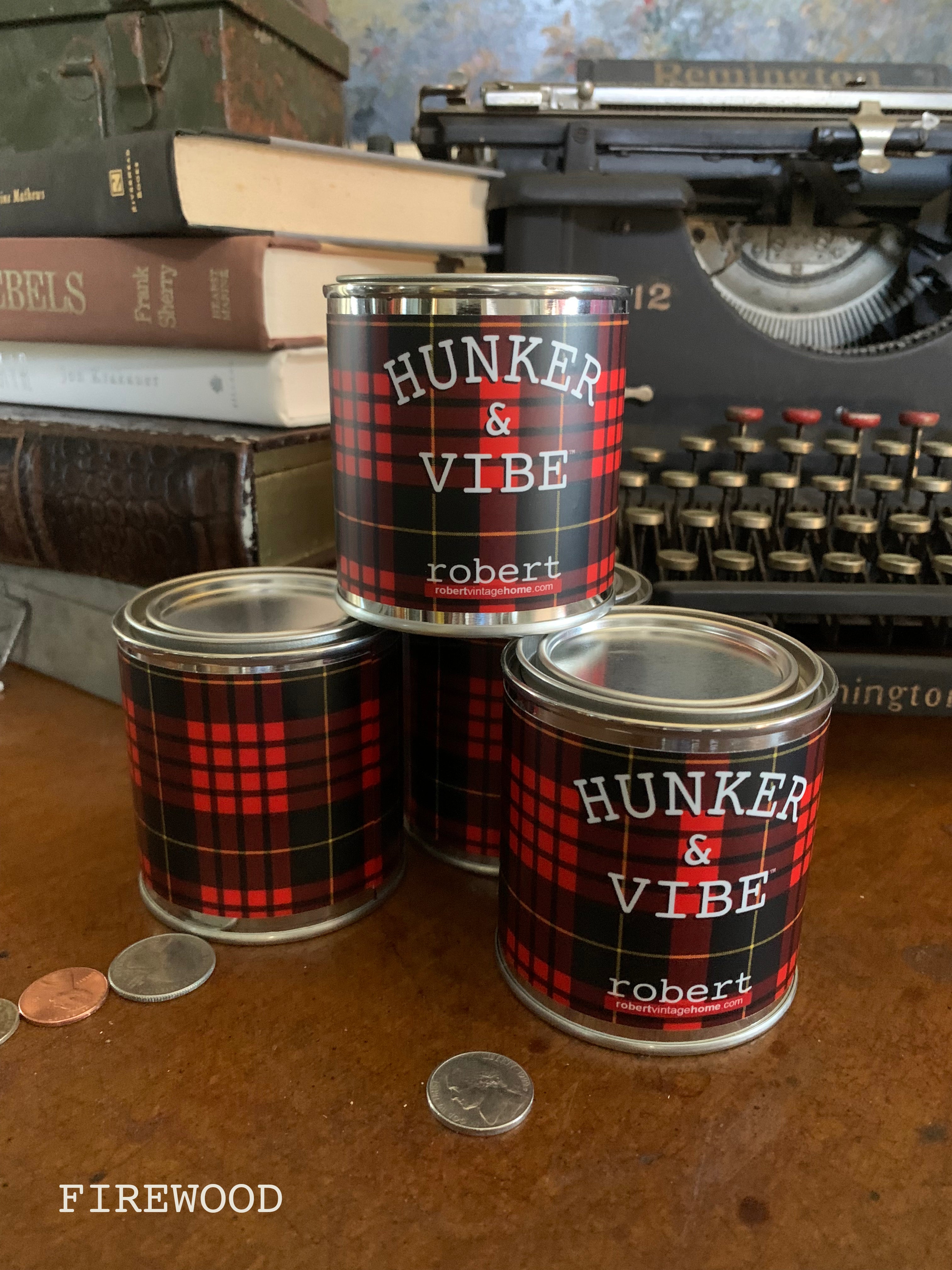 Hunker & Vibe Paint Can Candles