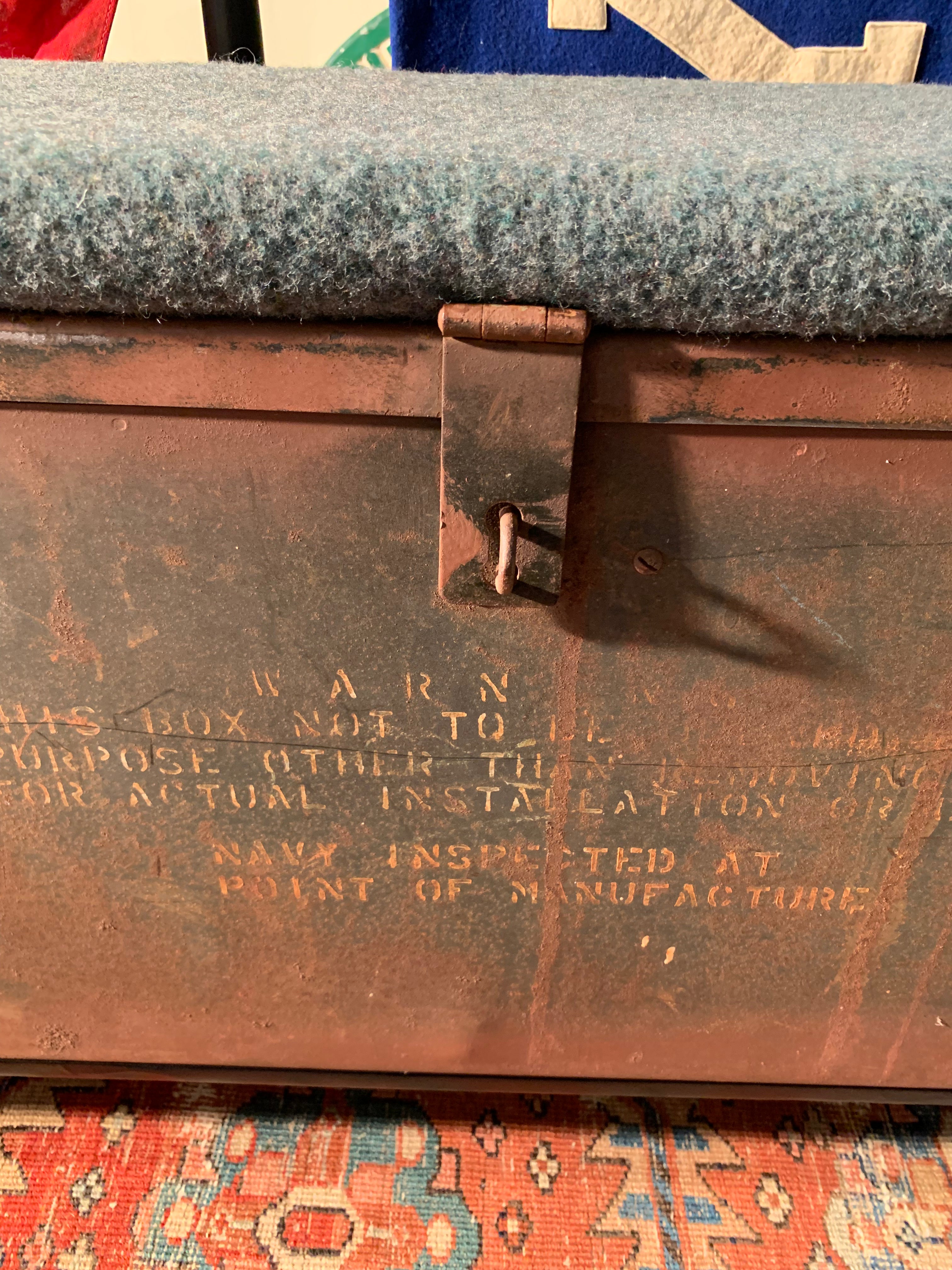 Navy Ammunition Storage Bench