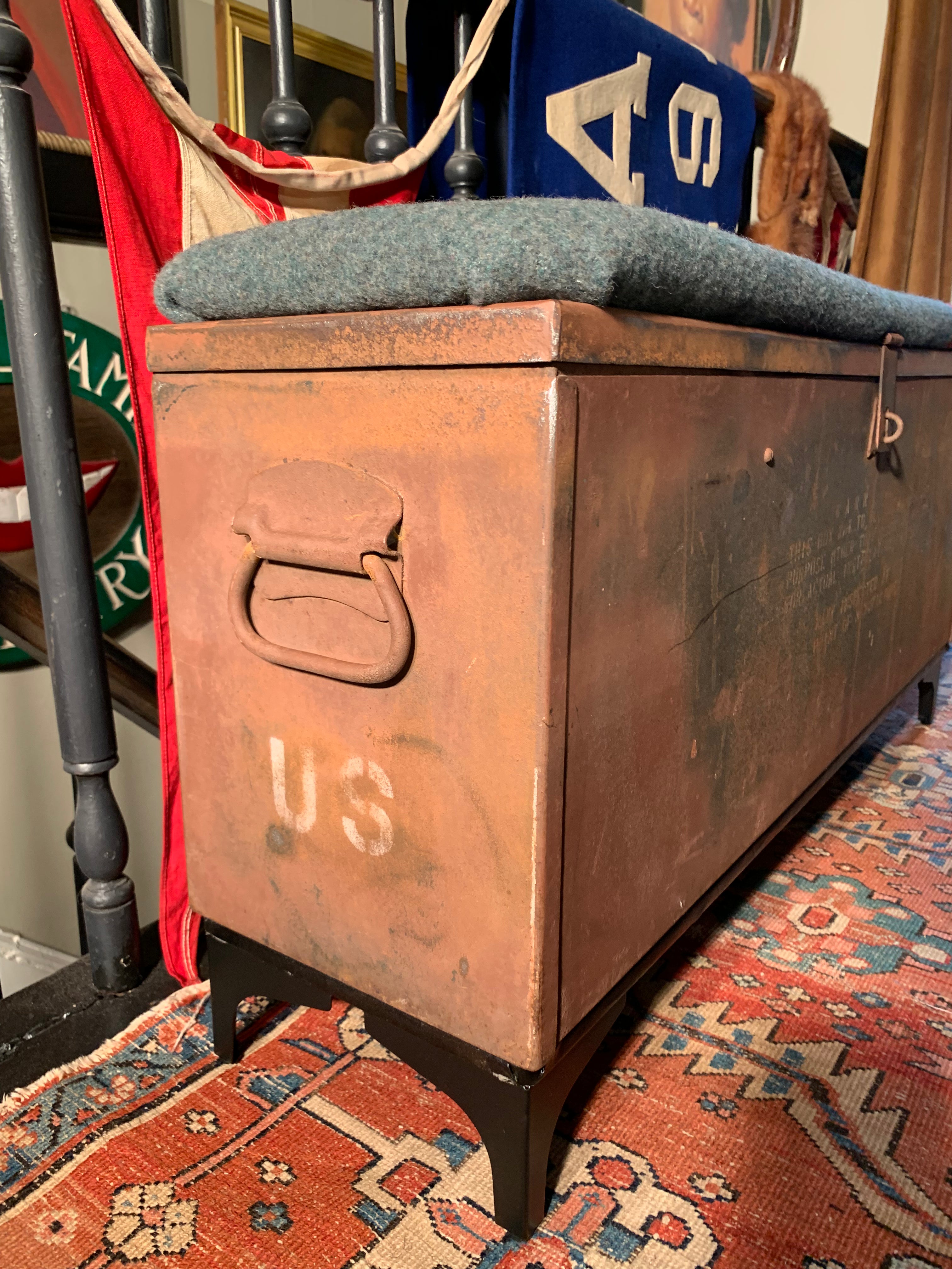 Navy Ammunition Storage Bench