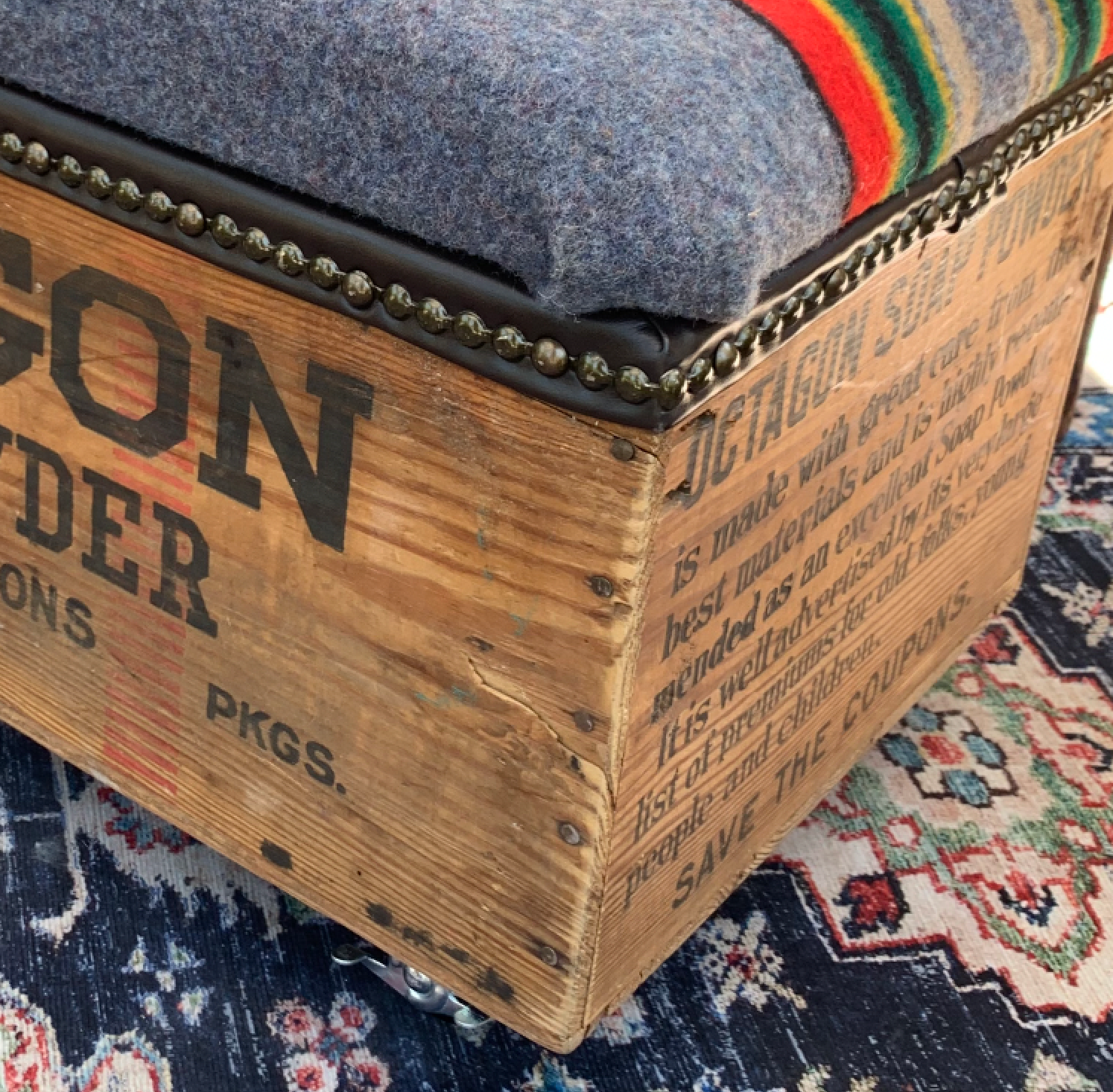 Octagon Soap Storage Ottoman and Dog Bed
