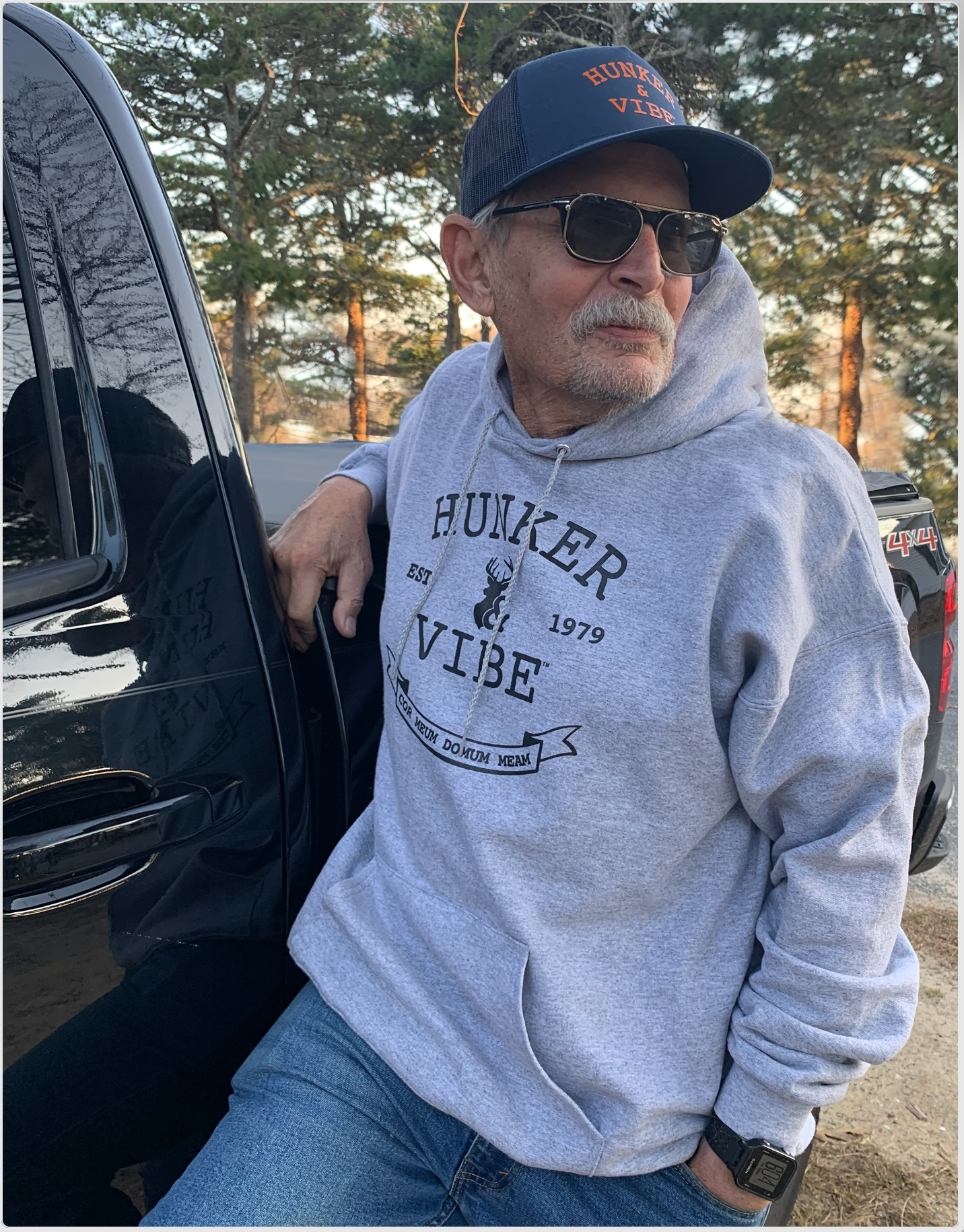 The Hunker & Vibe Varsity Hoodie