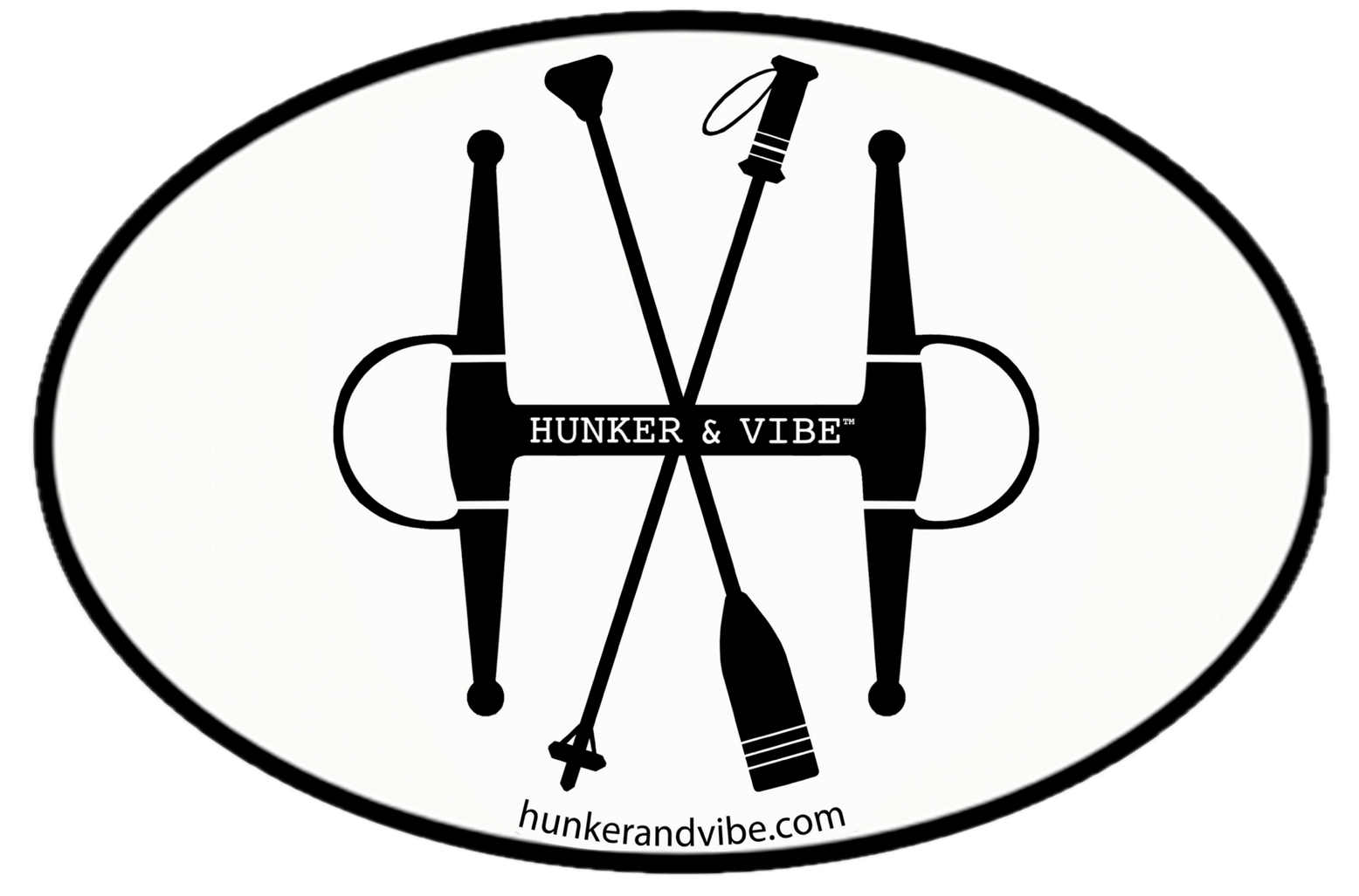 Hunker & Vibe Bumper Stickers