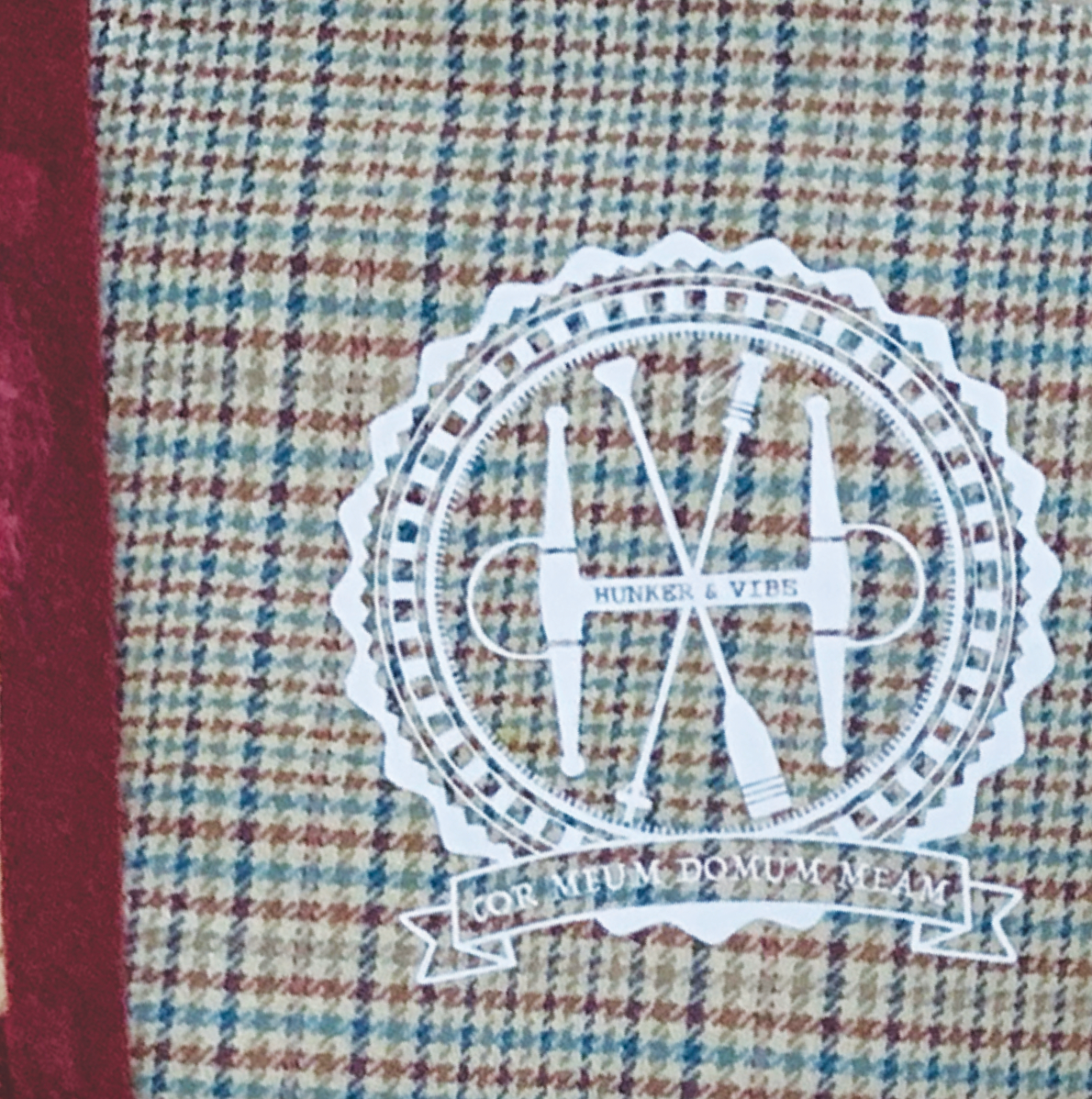"HUNKER & VIBE" PENNANT FLAG