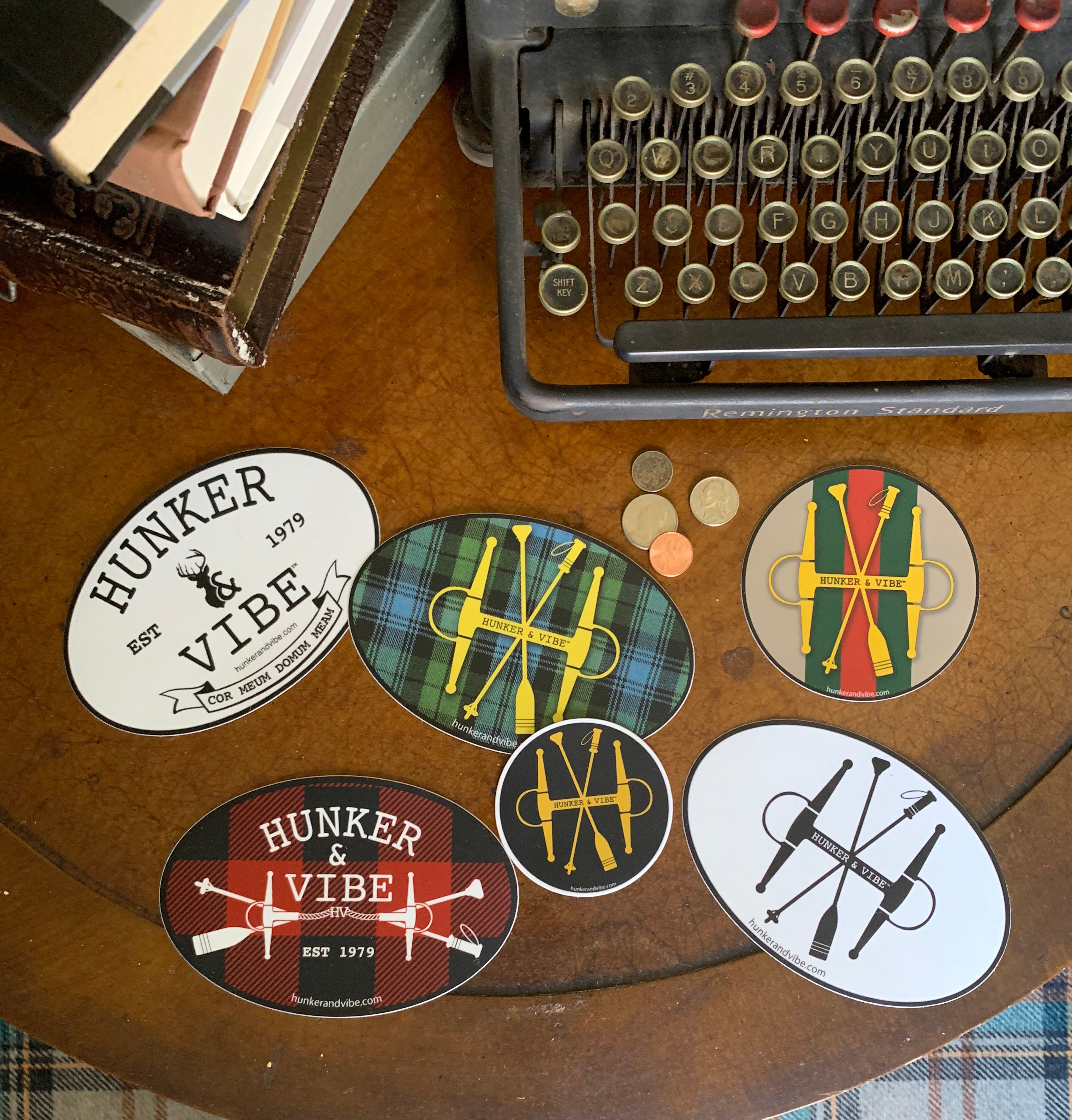Hunker & Vibe Bumper Stickers