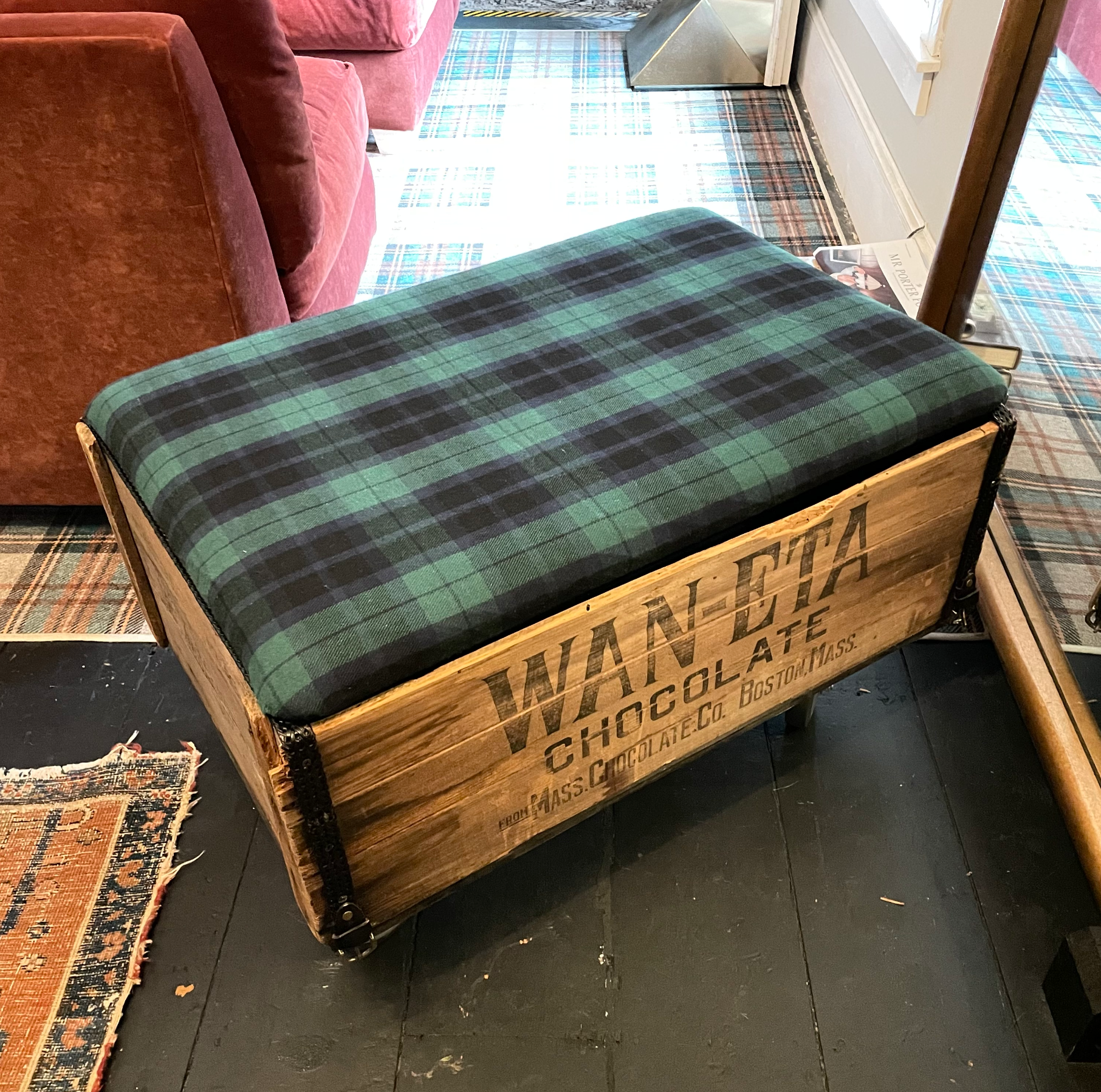 Wan-Eta Chocolate Factory Storage Ottoman