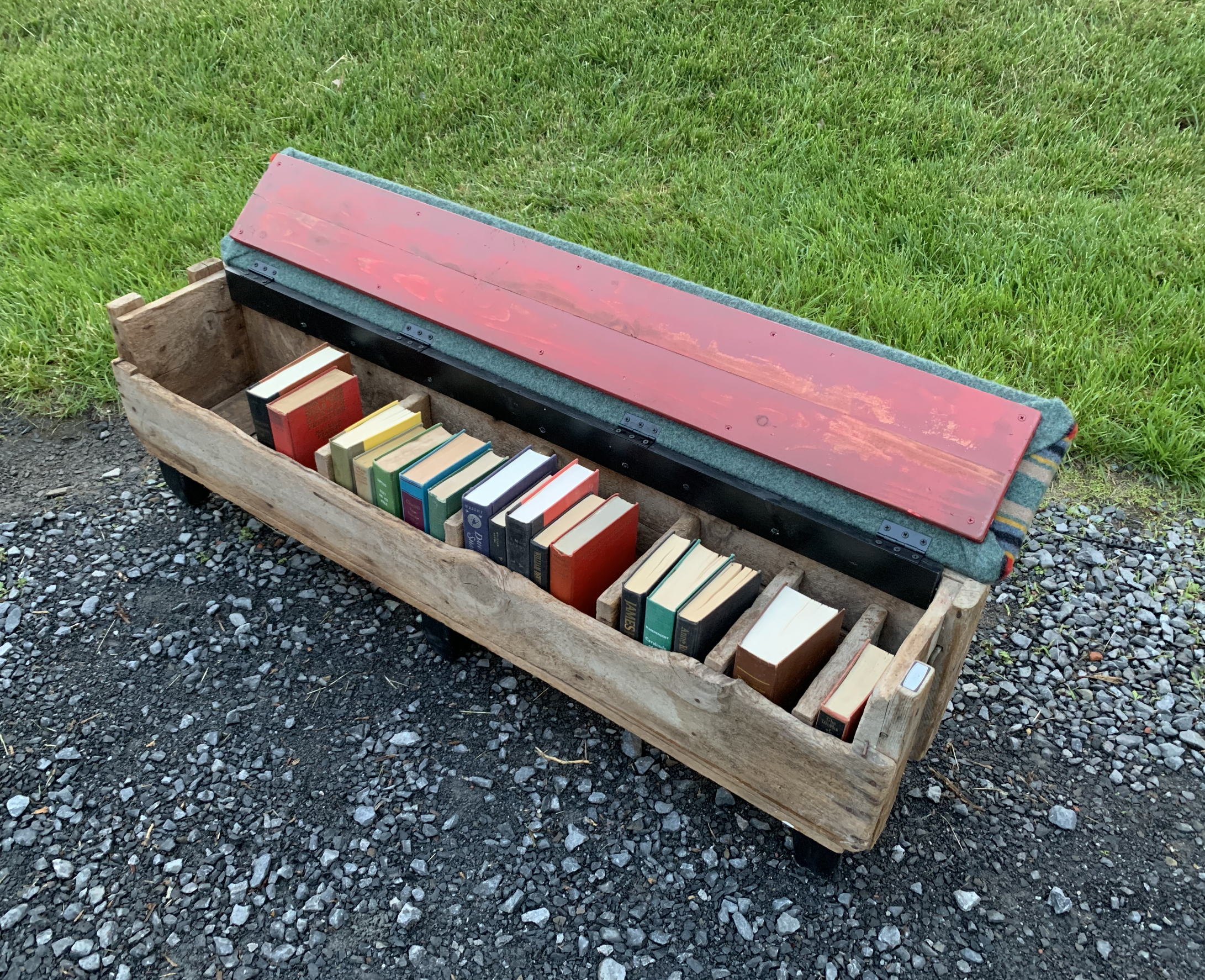 Farm Animal Trough Storage Bench