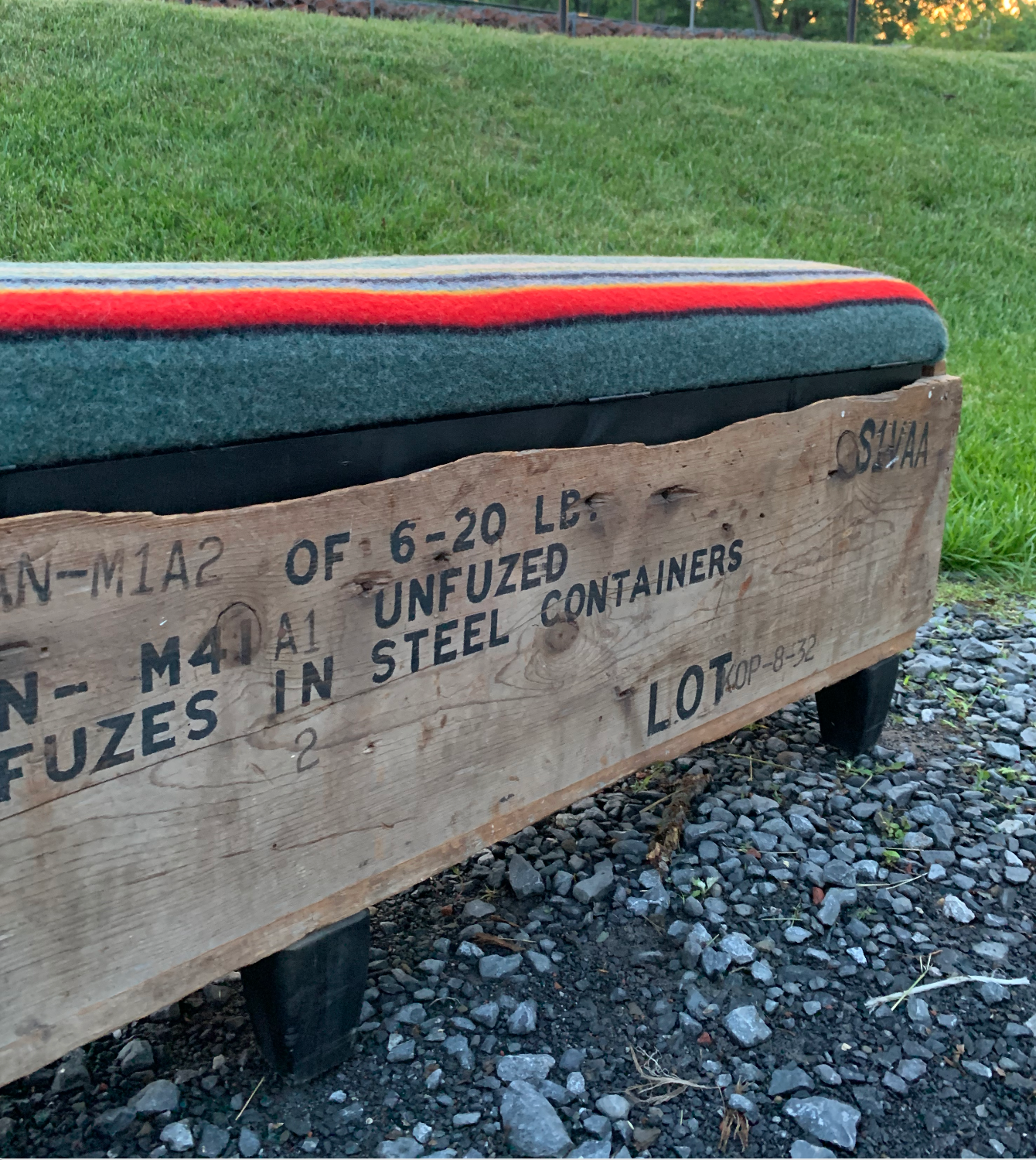 Farm Animal Trough Storage Bench