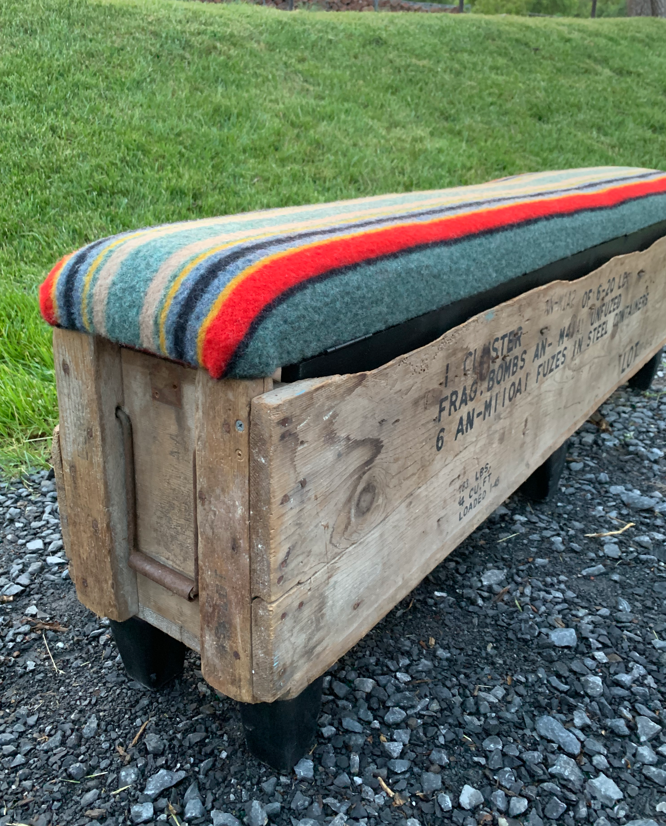 Farm Animal Trough Storage Bench