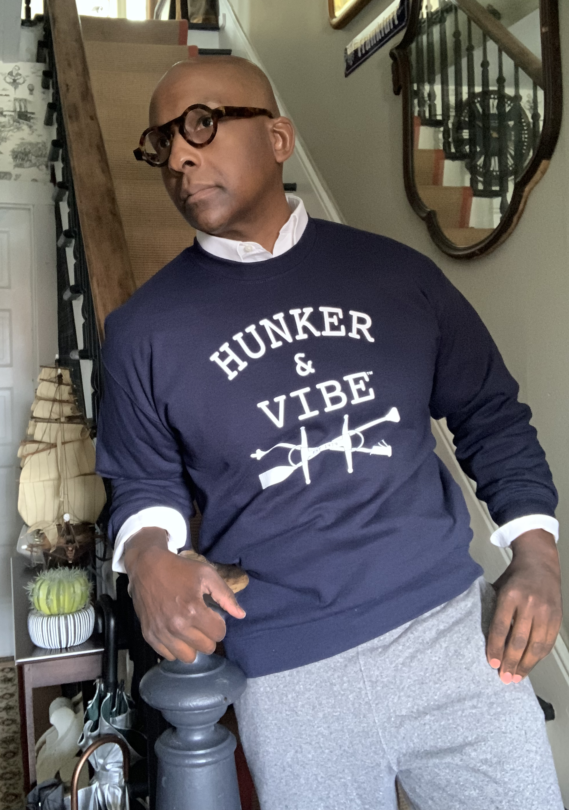The Hunker & Vibe Boating Crew Neck