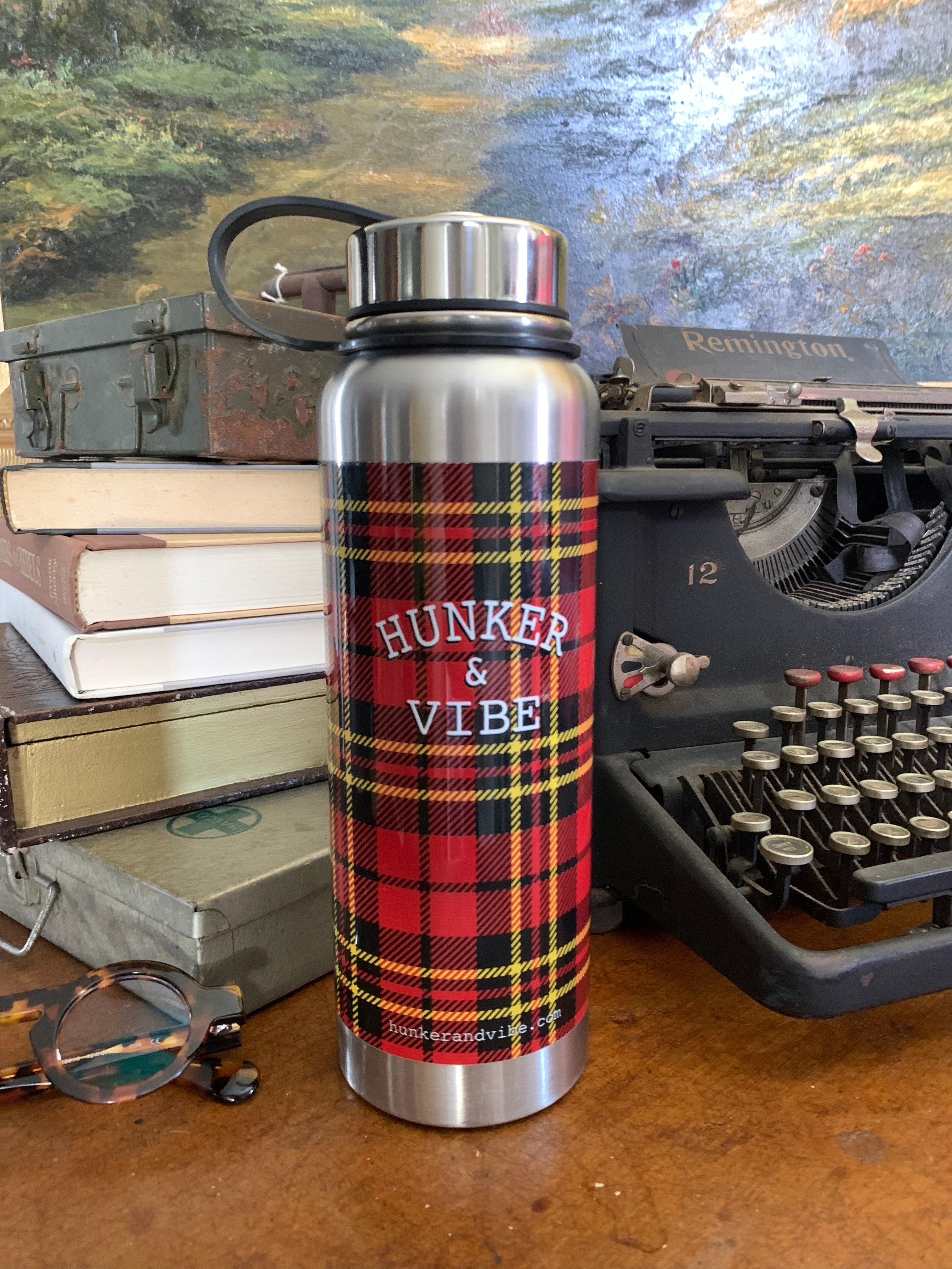 The Hunker & Vibe Stainless Insulated Thermos