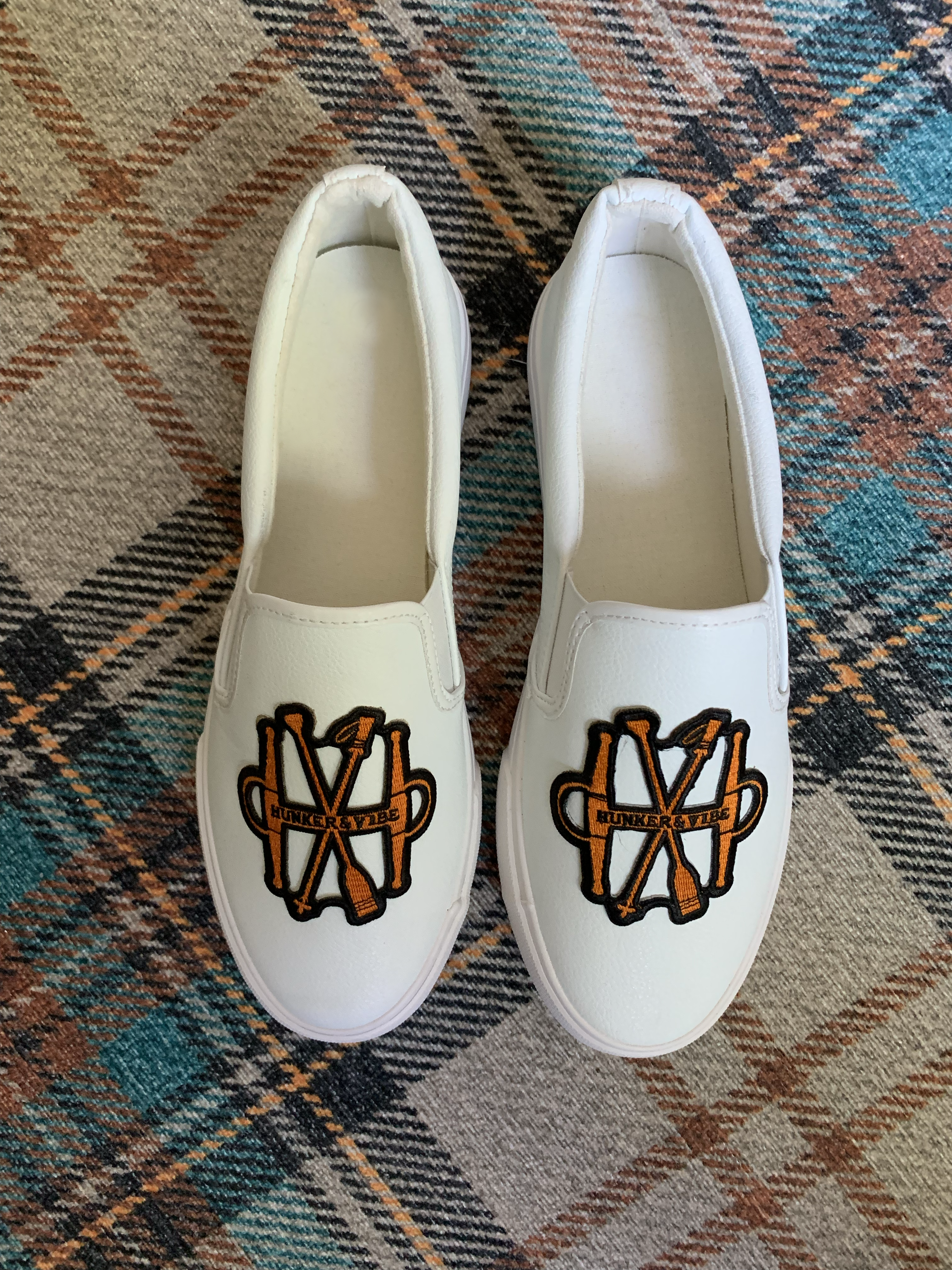 Limited Edition: Women's White "Vegan" Leather Loafer Sneakers