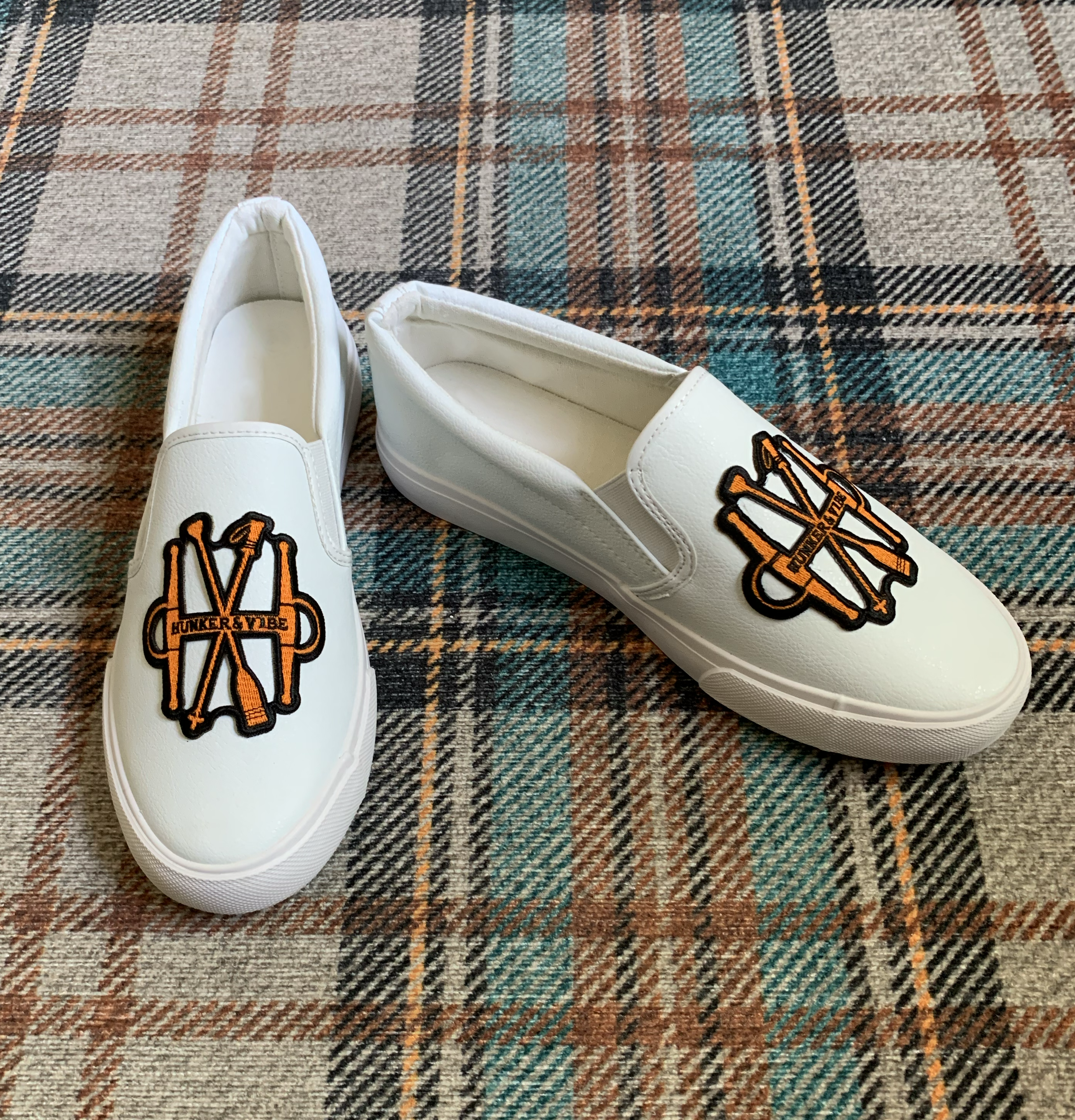 Limited Edition: Women's White "Vegan" Leather Loafer Sneakers