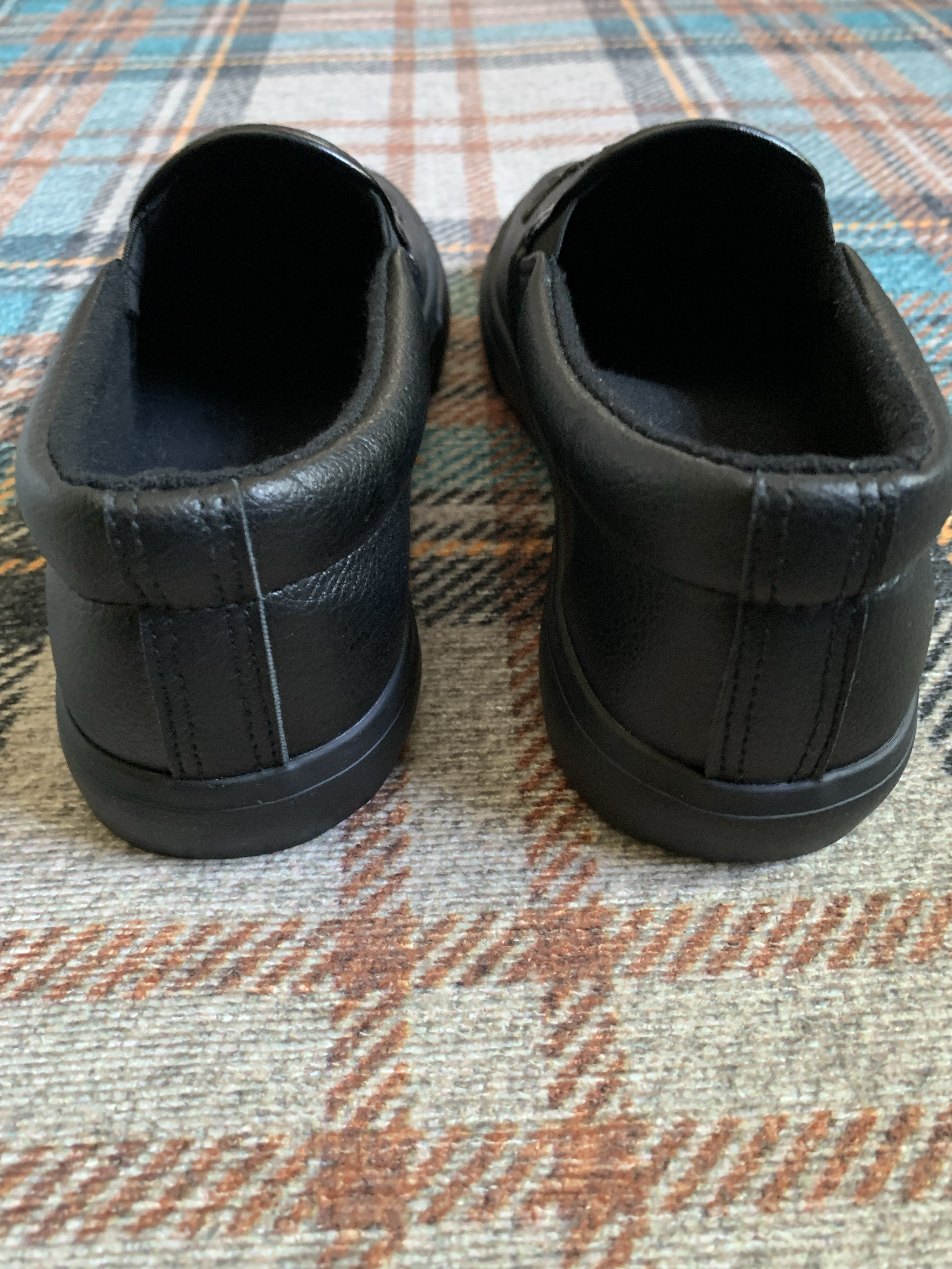 Limited Edition: Women's Black "Vegan" Leather Slip-on Loafer Sneakers