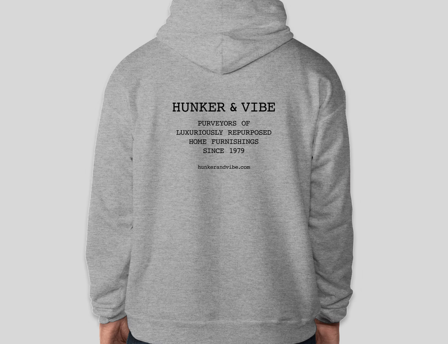 The Hunker & Vibe Varsity Hoodie