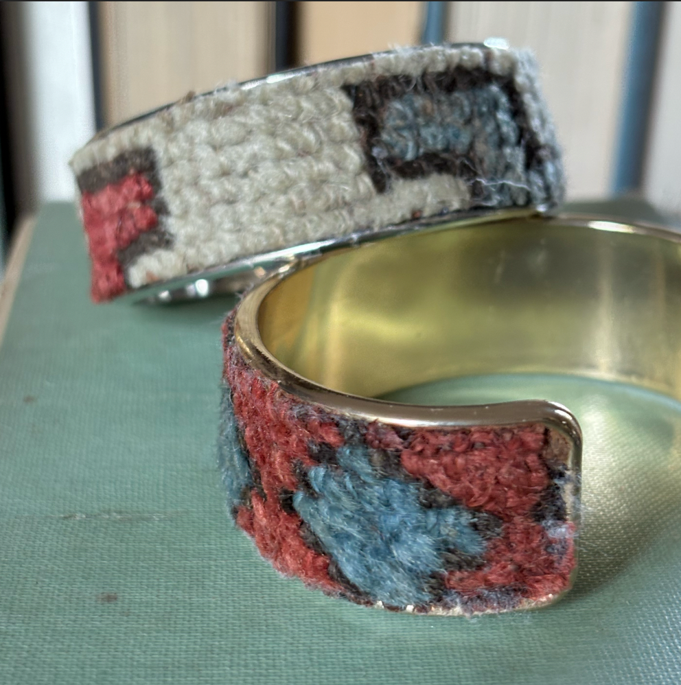 The "James" Cuff - Repurposed Wristwear, shown in stone