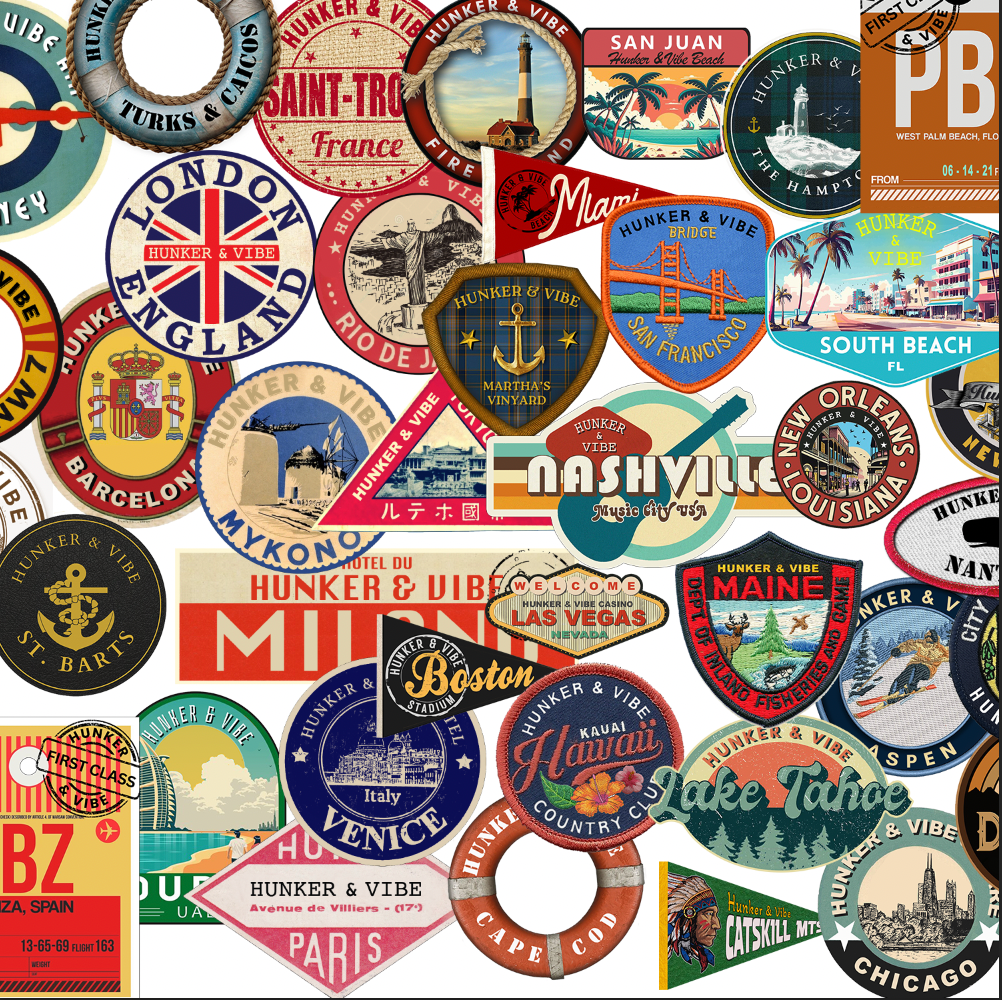 Travel Destination Decals