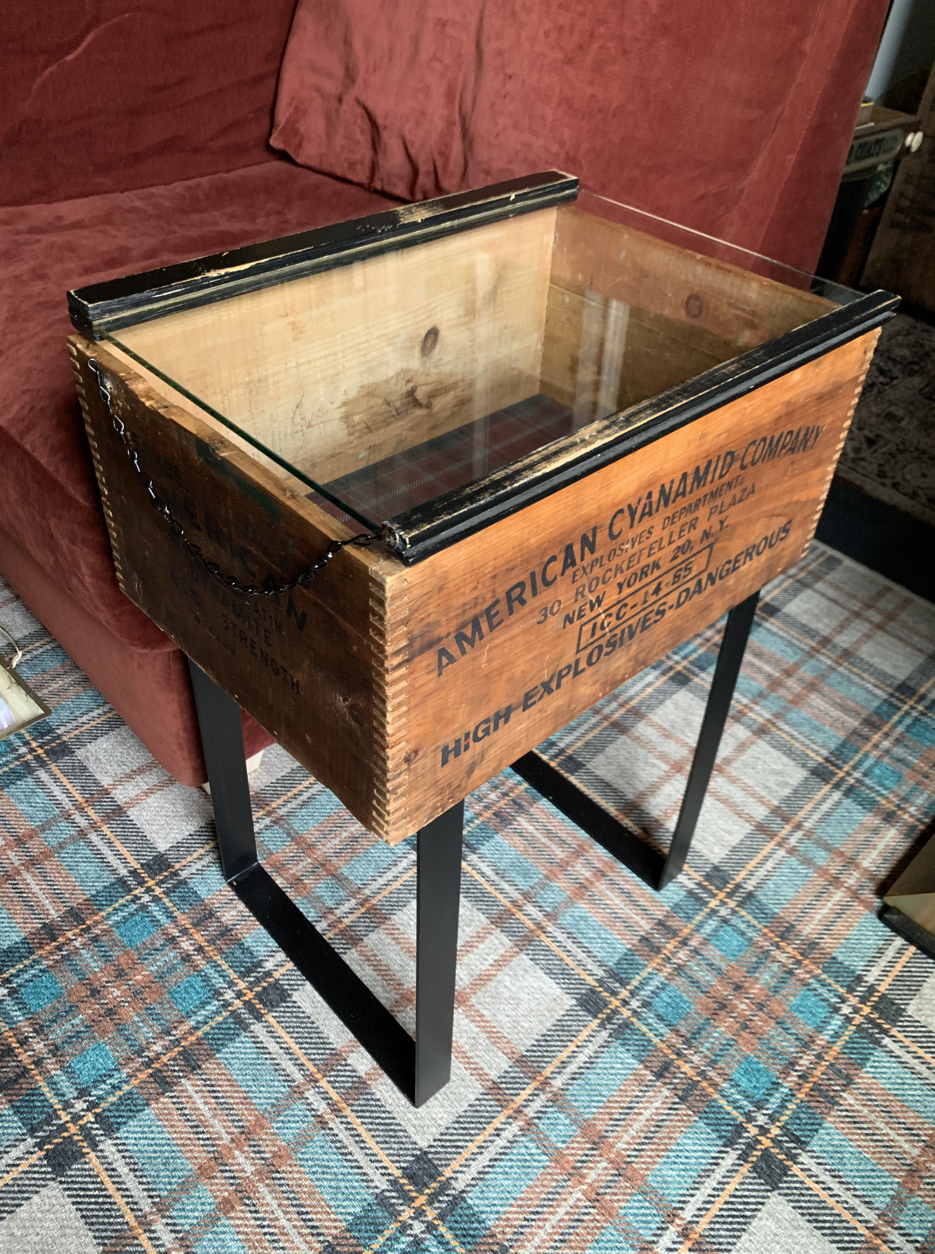 American Cyanamid Co. Storage Side Table